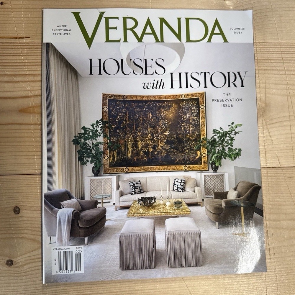 Veranda Magazine Volume 38 Issue 1 Houses with History Preservation Issue 2024